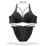 シンプルギャザーコードブラジャー&フルバックショーツ | Dazzy | 詳細画像8