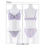 スウィートレディフラワーブラジャー&バック透けフルバックショーツ | Dazzy | 詳細画像12