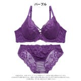 【EFサイズ】プレシャスレースクロスブラジャー&バック透けフルバックショーツ | Dazzy | 詳細画像10