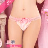 マーブルベルローズバック透けTバックショーツ単品[おそろいショーツ] | Dazzy | 詳細画像1 