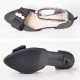 5cmヒール [選べるアンクルストラップ][2way]パールリボンラウンドトゥパ… | Dazzy | 詳細画像8 