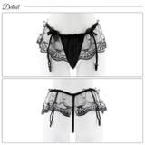 タイツ フリルレースガーターベルトセット タイツ | Dazzy | 詳細画像8 