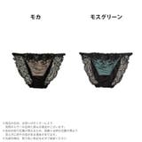 スタンダードショーツ スモーキーカラー×ブラックフラワー刺繍フルバックショーツ単… | Dazzy | 詳細画像4 