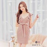 キャバ ドレス フリルショルダー | Dazzy | 詳細画像3 