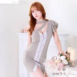 キャバ ドレス ワンショルダー | Dazzy | 詳細画像3 