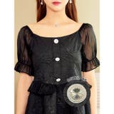 キャバ ドレス ジャガード | Dazzy | 詳細画像7 