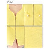 キャバ ドレスノースリーブウエストボタンジップアップタイトミニドレス ドレス | Dazzy | 詳細画像10 