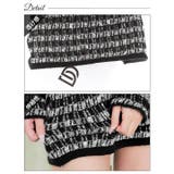 ワンピース レディース ツイード調ニットミニスカートセットアップ | Dazzy | 詳細画像11