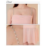 キャバ ドレスビジューキャミソールドレープシフォンマーメイドミニドレス ドレス | Dazzy | 詳細画像10 