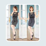 キャバ ドレスミックスツイードカットアウトノースリーブタイトミニドレス ドレス | Dazzy | 詳細画像14 