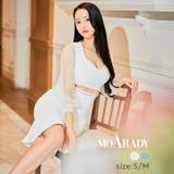 キャバ ドレスウエストカットビジューチェーン長袖マーメイド膝丈ドレス キャバ | Dazzy | 詳細画像1 