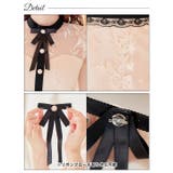 キャバ ドレスローズレースフロントラインリボンフリル袖Aラインミニドレス ドレス | Dazzy | 詳細画像9 