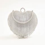 クラッチバッグ 結婚式ビジューフリンジハートクラッチバッグ パーティ | Dazzy | 詳細画像4