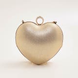 クラッチバッグ 結婚式ビジューフリンジハートクラッチバッグ パーティ | Dazzy | 詳細画像8
