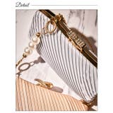 ショルダーバッグ レディースサテンプリーツ アシンメトリー | Dazzy | 詳細画像3 