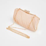 ショルダーバッグ レディースサテンプリーツ アシンメトリー | Dazzy | 詳細画像7 