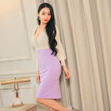 キャバドレスフロントジップ Vネック シフォンスリーブ | Dazzy | 詳細画像5