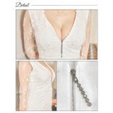 キャバドレス フラワー刺繍 フロントジップ | Dazzy | 詳細画像10 