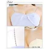 キャバドレス パステルフラワーリボン ビジューキャミソール | Dazzy | 詳細画像10 