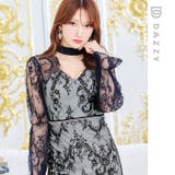 キャバドレス ラインストーン ハイネック | Dazzy | 詳細画像12 