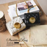 デイジーストア クラッチバッグ 結婚式キルティングラウンドゴールドバックルショル… | Dazzy | 詳細画像1 