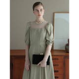 結婚式 およばれ ドレスリボンベルト付 | Dazzy | 詳細画像4 