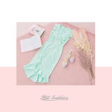 キャバドレス パールボタン フリルマーメイド 膝丈ドレス | Dazzy | 詳細画像14