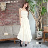 キャバドレススクエアネック ノースリーブ フレアスカート | Dazzy | 詳細画像1 