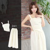 キャバドレススクエアネック ノースリーブ フレアスカート | Dazzy | 詳細画像14 