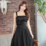 キャバドレススクエアネック ノースリーブ フレアスカート | Dazzy | 詳細画像8 