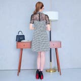 デイジーストア キャバドレスブローチ付き 千鳥格子柄 | Dazzy | 詳細画像8 