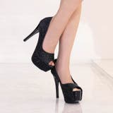 デイジーストア パンプス 痛くないシックグリッター オープントゥ パンプス | Dazzy | 詳細画像7 