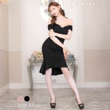 キャバドレス明日花キララ着用 オフショル シアーフィッシュテール | Dazzy | 詳細画像5 