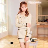 キャバドレス パールボタン バイカラー | Dazzy | 詳細画像3 