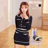 キャバドレス パールボタン バイカラー | Dazzy | 詳細画像7 