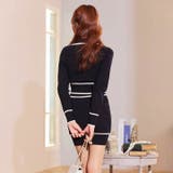 キャバドレス パールボタン バイカラー | Dazzy | 詳細画像9 