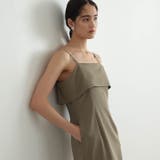 [SMサイズ]ギャザーフリルトップス＆キャミソールタイトワンピースアンサンブルパ… | Dazzy | 詳細画像6 