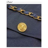 [SMLサイズ]ビビットチェーンビジューホールパフスリーブタイトミニドレス | Dazzy | 詳細画像10 