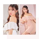 [SMLサイズ]グリッタースパンコールフレアオフショルタイトミニドレス | Dazzy | 詳細画像13 