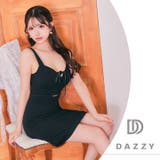 フロントリボンベルトモチーフビジューノースリーブタイトミニドレス | Dazzy | 詳細画像12 