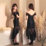 [0~2 3サイズ展開] フロントジップチュールレース女神袖フィッシュテールミニ… | Dazzy | 詳細画像9 