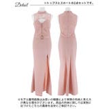 [SML 3サイズ展開] フロントジップシアーレーススリットタイトロングセットア… | Dazzy | 詳細画像10 