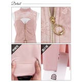 [SML 3サイズ展開] フロントジップシアーレーススリットタイトロングセットア… | Dazzy | 詳細画像11 