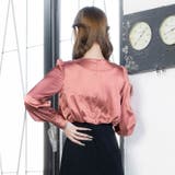 バイカラーロングスリーブシフォン切り替えタイトミニドレス | Dazzy | 詳細画像9 