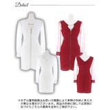 [SMLサイズ]フロントジップビジューホールウエストシアー長袖タイトミニドレス | Dazzy | 詳細画像9 
