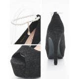 [dazzyオリジナル][12cmヒール]レースラメパールストラップオープントゥ… | Dazzy | 詳細画像5 