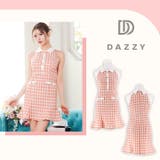 [XS~L/4サイズ展開] ギンガムチェックアメスリ襟付きマーメイドミニドレス | Dazzy | 詳細画像12 