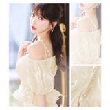 オフショルダーパールシフォンペプラムタイトミニセットアップ [SML 3サイズ展… | Dazzy | 詳細画像13