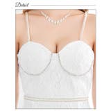 キャミソールビジューフラワーレースタイトミニドレス[SML/3サイズ展開] | Dazzy | 詳細画像10 