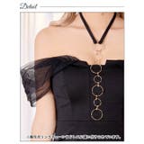 ホルタービジューオフショルチュール袖タイトミニドレス[SML/3サイズ展開] | Dazzy | 詳細画像10 